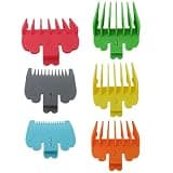 HOTIOGA 6X Professional Cutting Blade Guard for Animal Easy Pro/Pet-Pro/U-Clip/Dexule U-Clip, Combs Clipper Guides Replacement - 1/16" to 1/2" (Multi-Colored)