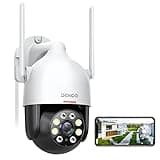 DEKCO 2K WiFi Surveillance Security Camera Outdoor/Home/Dome, Pan-Tilt 360° View, 3MP, Motion Detection and Siren, 2-Way Audio,Full Color Night Vision, Waterproof