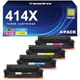TESEN 414X Toner Cartridges 4 Pack Wroks with Color Pro MFP M479fdw M479fdn M479dw Pro M454dw M454dn M479 M454 M480f Series Printers | W2020X W2021X W2022X W2023X