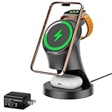 3 in 1 Wireless Charging Station for Apple Devices,Magsafe Charger for IPhone17 16 15 14 13 12 Pro/Max/Plus/Mini Wireless Charger Station for AirPods 2/3/4/Pro iWatch Ultra11/10/9/8/7/SE/6/5/4/3/2