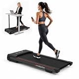 GOYOUTH 2.25HP Under Desk Treadmill, 300 LBS Capacity Installation-Free Walking Pad with 12 HIIT Workout Programs for Home & Office Use (Black)