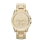 Armani Exchange A|X Chronograph Gold-Tone Stainless Steel Watch for Men