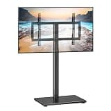 XINLEI Universal Pedestal TV Stand with Bracket for 32"-75" TVs Floor TV Stand w/Cable Management Holds 132lbs Max VESA 600x400mm TS004H