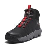 Timberland PRO Men's Morphix 6 Inch Composite Safety Toe Waterproof Industrial Casual Sneaker Boot, Black/Red-2024 New, 10
