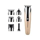 CAIMIAO Retro Gold Metal Hair Clipper - Multi-Functional Hair Cutting Set for Home and Barber Use