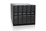 ICY DOCK Tray-Less 5 Bay 3.5" SATA Hard Drive Hot Swap Backplane Cage in 3X External 5.25" Bay | FlexCage MB975SP-B R1