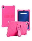 for Onn 7 Inch 2026 Tablet Case,BOVUGAC Adjustable Stand Shockproof Easy Installation Silicone Protective Shell for Onn 7" Case Cover.(Rosered)