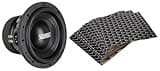 Sundown Audio SA-10 V.3 D2 Bundle: 10 in 3000-Watt Peak/1500-Watt RMS Dual 2-Ohm Car Subwoofer, RockMat 37-15 37 Sq Ft 1.5MM Sound Vibration Deadener Kit, 2-Items