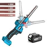 Seesii Belt Sander 1/2" x 18", 6 Speeds Max 2300FT/Min, with 1 * 4.0Ah Battery, Charger, Cordless Hand Held Belt Sander for Metal Working, Wood, Plastic, Auto Grinding
