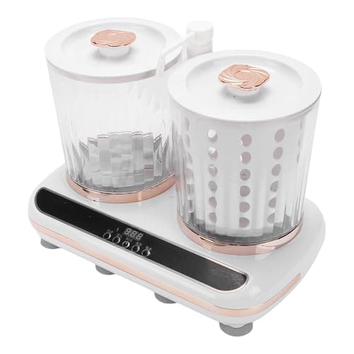 Ymiko Portable Underwear Washing Machine, Dual Cup Spin Dry Drain Pipe Rechargeable Cordless Underwear Washer for Bathroom Home Travel Lightweight Compact Design