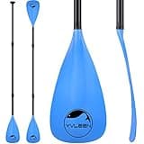 YVLEEN SUP Paddle Board Paddle,Stand up Paddleboard Paddles Adjustable Aluminum 4-Piece Floating Kayak Paddle,Convertible Paddle