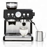 Uneeruiqy 20 Bar Espresso Machine with Grinder, Stainless Steel Semi Automatic Coffee Maker, 30 Grind Settings, 58mm Brewing Head, 360° Steam Wand, 2.8L Tank, Black
