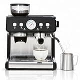 Uneeruiqy 20 Bar Espresso Machine with Grinder, Stainless Steel Semi Automatic Coffee Maker, 30 Grind Settings, 58mm Brewing Head, 360° Steam Wand, 2.8L Tank, Black