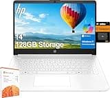 HP 14" Ultra-Light Laptop for Student & Home (1-Year Office 365, Intel Celeron N4500, 4GB RAM, 64GB eMMC + 64GB SD Card), 12-Hr Long Battery Life, Webcam, Wi-Fi 6, Fast Charge, Win 11 Home in S