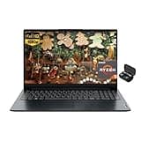 Lenovo IdeaPad 15.6" Laptop, FHD (1920x1080) TN 220nits Anti-Glare Display, AMD Ryzen 5 7520U, 8GB LPDDR5 RAM, 512GB SSD, AMD Radeon 610M Graphics, Windows 11 Home, Abyss Blue, EAT Wireless Earbuds