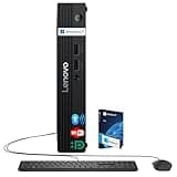 Lenovo mini Desktop Computer, Intel N100 CPU, Intel UHD Graphics, 32GB DDR5 RAM, 2TB PCIe SSD, Wins 11, Wi-Fi 6, Bluetooth, HDMI, DisplayPort, RJ-45, USB, Wired KB & Mouse, for Personal & Business