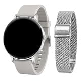 Smart Watch for Women 1.43"AMOLED,Bluetooth Calling Fitness Tracker with Heart Rate, Sleep, Blood Oxygen & Stress Monitor, IP68 Waterproof Ladies Smartwatch for Android & iOS Free Metal Strap Included