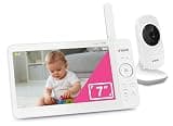 VTech Baby Monitor No WiFi with 7" Screen – 12Hr Battery, 1000ft Range, Night Vision, Two-Way Talk, Temperature Sensor, Lullabies, Sound-Activated Screen | 819 Max