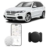 GPS Tracker for Vehicles, No Subscription Tracker Device for Vehicles, Hidden Vehicle Locator, Magnetic Waterproof GPS Tracker, Accurate Tracking, iOS Only (1PCS, Black)