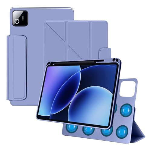 Case for Xiaomi Pad 8,NOUKAJU Magnetic Protection Case,Adjustable Bracket,Drop-Resistant,Anti-Scratch,Protection Cover for Xiaomi Pad 8 Tablet 11.2inch(Purple)