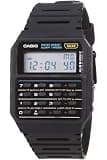 Casio CA-53W-1CR Vintage Calculator Watch | 8-Digit Calculator | 1/100-Second Stopwatch | Dual Time | Daily Alarm | 5-Year Battery | Unisex | Black