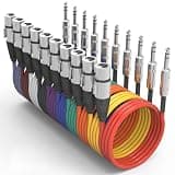 Oleitodh 10 Pack XLR Female to 1/4 Inch TRS Cable 6FT Balanced Audio Cable