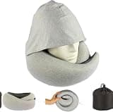 Travel Neck Pillow for Airplanes Plus Memory Foam Pillows, Best Turtle Pillow for Adult Traveling