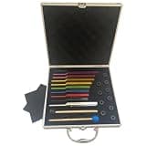 10 Pcs Solfeggio Tuning Fork Set, Aluminum Alloy Material, Chakra Sound Therapy, Rubber Bases, Wooden Mallets, Storage Box