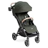 Joie Nutmeg Compact Travel Stroller – Lightweight, with One-Hand Fold, Multi-Position Recline – Newborn to Toddler-Travel-Friendly Design (Forest)