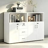 YCZYCZ Lateral File Cabinet with Lock, Metal Office Storage Cabinet, 2 Drawer Lateral File Cabinets for Home Office, A4 Letter Size, Heavy Duty Steel Filing Cabinet for Documents Storage