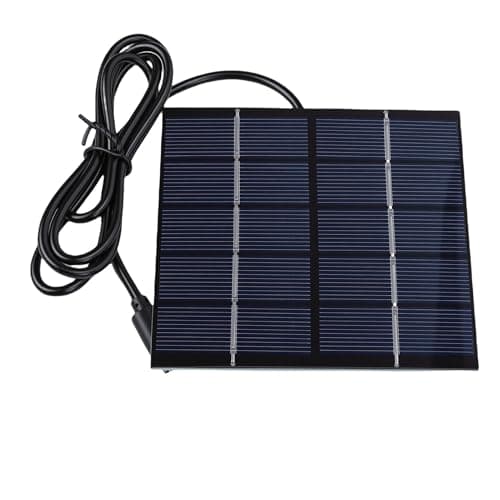 Zopsc Universal 5V Output Solar Panel 1.5W Type C Port Lightweight Portable Solar Panel for Hiking Camping