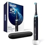 Oral-B Rechargeable Electric Toothbrush, iO5 Customizable Clean, 5 Cleaning Modes, Visual Pressure Sensor to Protect Gums, Travel Case, Black
