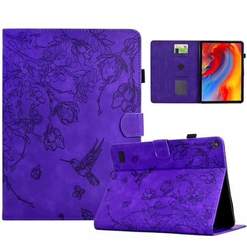 Multi-Viewing Stand Folio Case Cover Compatible with Kindle Fire 7 2019/2017/2015(Fire 7 9th/7th/5th Generation) Case with Auto Sleep Wake, Slim Leather Business Folio Stand Cover Protective Case Shel