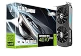 TFGAJKKKKK Gaming GeForce RTX 4070 Super Twin Edge DLSS 3 12GB GDDR6X 192-bit 21Gbps PCIE 4.0 Compact Gaming Graphics Card with IceStorm 2.0 Advanced Cooling and Spectra RGB Lighting, ZT-D40720E-10M.