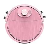 PAPABA Mini Cleaner Sweeping Robot Super Suction Low Noise One Start Rechargeable Vacuum Cleaner Sweeping Mopping Robot Memory Multiple Cleaning Modes Pink One Size