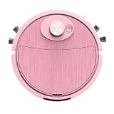 PAPABA Mini Cleaner Sweeping Robot Super Suction Low Noise One Start Rechargeable Vacuum Cleaner Sweeping Mopping Robot Memory Multiple Cleaning Modes Pink One Size