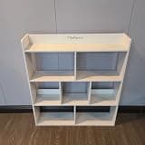 VitalSpace Bookcases – White multi-compartment storage shelf with an open design for books, plants, or storage boxes.