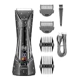 DAXXIN Hair Cutting Tool, Body Hair Trimmer Groin Rechargeable Ball Shaver Men Pubic Electric Beard Groomer Wet Dry
