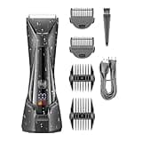 DAXXIN Hair Cutting Tool, Body Hair Trimmer Groin Rechargeable Ball Shaver Men Pubic Electric Beard Groomer Wet Dry
