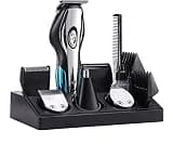DAXXIN Hair Cutting Tool, Electric Hair Clippers, Hair Trimmer Barber Kit with USB Rechargeable 6 in 1 Electric Shaver Beard Trimmer Men Grooming Kit for Barber