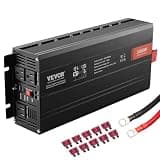 VEVOR Modified Sine Wave Inverter, 3000Watt, DC 12V to AC 120V LCD Display Power Inverter with 3 AC Outlets 2 USB Port 1 Type-C Port 10 Spare Fuses, for Large Household Equipment, CE FCC Certified