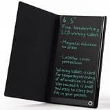 LCD Writing Tablet for Adult: 6.5 Inch Full Screen Mini Digital Notepad Reusable Small Writing Pad with Hall Switch and Cover Case Portable Use for Office Study Teaching