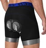 X-TIGER Bike Shorts for Men 5D Gel Padded Anti-Slip Leg Cycling Underwear Mountain Bicycle Riding Road Biking Liner Black-blue