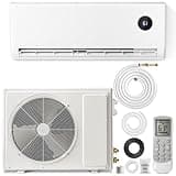 LifePlus Mini Split AC Heating System, 12000 BTU Ductless Inverter Air Conditioner with Heat Pump, 19 SEER2 Energy Efficient 115V Quiet Ac Unit Up to 750 Sq.Ft with Installation Kit