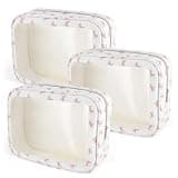 YOPCDJ 3PCS Diaper Bag Organizer Pouch Set, TSA Approved Toiletry Bag, Clear Waterproof Makeup Bag Set, Purse Organizer Pouches, Travel Organizer Bags for Women and Kids