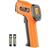 TempPro TP30 Infrared Thermometer Gun, Laser Thermometer for Cooking, Pizza Oven, Griddle, Engine, HVAC, Temperature Gun with Adjustable Emissivity & Max Measure -58°F ~1022°F, Gift for Dad Husband