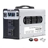HENGJINGTR 72V to 110V, 3000W Pure Sine Wave Inverter 12V-72V DC to 120V 230V AC Converter, Power Inverter for Truck, Home, RV, Off-Grid Solar Power Inverter,12V to 230V 50Hz