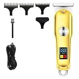 Barber Scissors Hair Clippers for Men, USB Trimmer Rechargeable Professional Clipper Beard Trimer Cutting Machine T- Blade Haircut Tool(White)