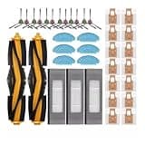 Compatible with ECOVACS Deebot T8 AIVI T9 AIVI N8 Pro AIVI N9 N10 N10 Plus Accessories Main Brush, Side Brush, Filter, Dust Bag,Hepa Filter(37Pcs)