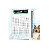 Air Purifiers for Home Large Room, Cover Up to 2600 FtΒ² with Washable Filters, Powerful Turbo Mode, PM2.5 Air Quality Display, 22dB Sleep Mode, Air Cleaner for Pets Hair, Smoke, Odors, HAP607, White